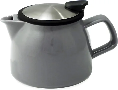 Miniatura 6 de FORLIFE Bell - Tetera de cerámica con infusor de cesta, 16 onzas/15.9 fl oz, grafito negro