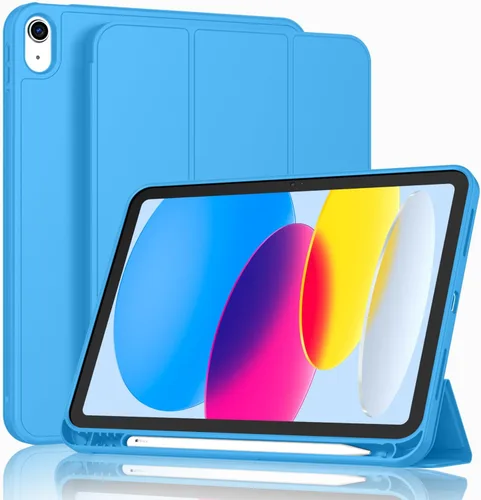 Miniatura 44 de ToaPoia - Funda para iPad (A16) de 11 pulgadas 2025/iPad 10.ª generación de 10.9 pulgadas 2022, cubierta protectora delgada con soporte triple