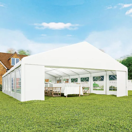 Miniatura 8 de Outsunny Tienda de campaña resistente de 23 x 39 pies para fiestas, carpa para exteriores, carpa de boda, refugio para eventos, cochera, barbacoa
