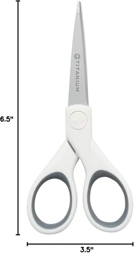 Miniatura 7 de Westcott - Tijeras de 13 cm con hojas de titanio para manualidades, costura y mucho más.