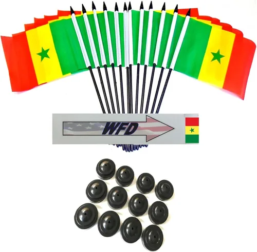 Miniatura 79 de Paquete de 12 banderas de escritorio de oficina en miniatura de poliéster Afganistán de 4 x 6 pulgadas y pequeñas banderas de mesa, 1 docena de mini