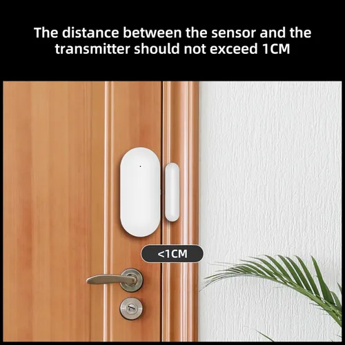 Miniatura 2 de YBJ Detector magnético inalámbrico para puerta y ventana, sistema de alarma de seguridad para el hogar, alarma de entrada, antirrobo, prevención