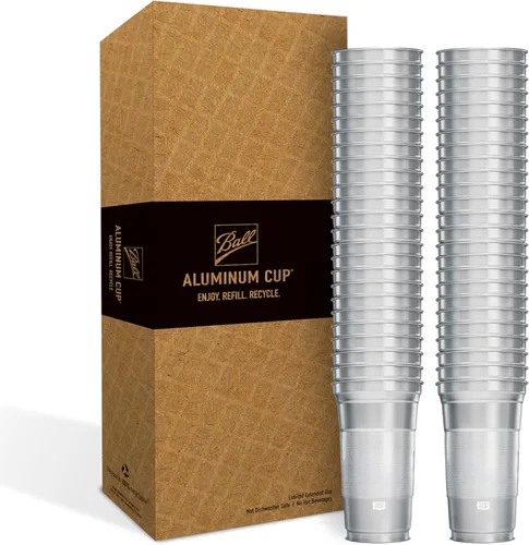 Miniatura 18 de Top Cup by Ball – 9 onzas, 50 unidades, vasos de fiesta de aluminio reutilizables Retención en frío, reciclable, fabricado en Estados Unidos