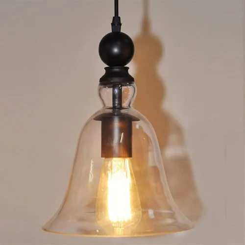 Miniatura 6 de Lámpara colgante de cristal retro americana, pantalla de cúpula de cristal, lámpara de techo rústica para isla de cocina, comedor, lámpara