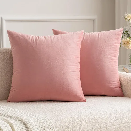 Miniatura 16 de MIULEE Fundas de almohada de terciopelo de 22 x 22 pulgadas, paquete de 2 unidades, color negro, fundas de cojín cuadradas decorativas súper suaves