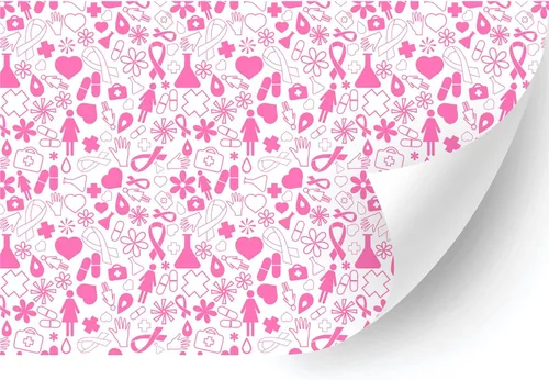 Miniatura 12 de HTV4U Vinilo de transferencia de calor con patrón de concienciación sobre el cáncer de mama (cinta rosa bebé, 18.5 pulgadas x 3 yardas) - Papel