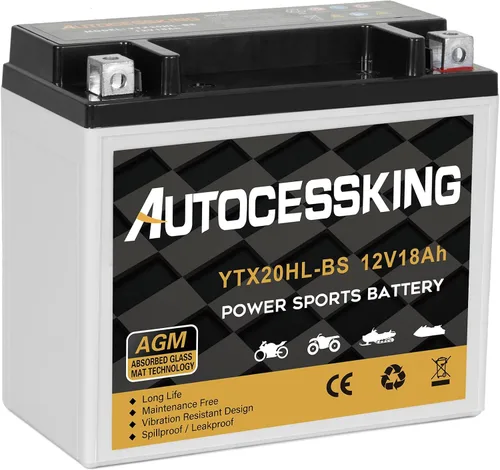 Miniatura 17 de Autocessking YTX4L-BS - Batería de motocicleta de 12V 3Ah recargable, libre de mantenimiento, sellada AGM, batería de reemplazo para Powersport, ATV