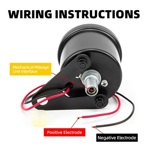 Miniatura 3 de Tacómetro de 13000 RPM para motocicleta, indicador universal de 12V con retroiluminación LED, contador de revoluciones para motor de carburador