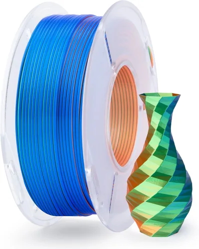 Miniatura 10 de ELEGOO Filamento PLA Seda Cobre 1.75mm 1KG, Filamento para Impresora 3D con Precisión Dimensional +/- 0.02mm, Carrete de 1kg (2.2lbs) Compatible