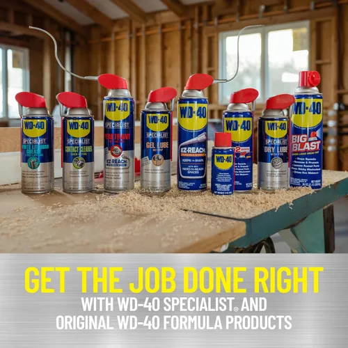 Miniatura 8 de WD-40 - Paquete combinado de lubricante de silicona multiuso y especialista, aerosoles inteligentes de paja de 2 maneras, fórmula original de 12