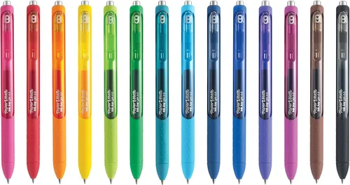 Miniatura 7 de Paper Mate InkJoy - Bolígrafos de gel con punta fina, tinta negra 0.5mm, agarre ergonómico de confort, caja de 12