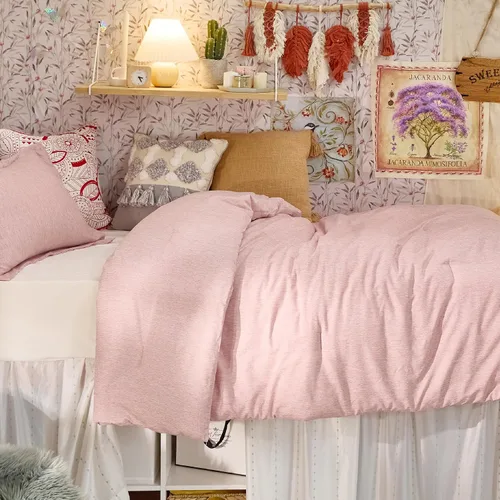 Miniatura 186 de Bedsure Juego de edredón Twin/Twin XL, ropa de cama suave beige para todas las estaciones, juego de cama teñido catiónico, 2 piezas, 1 edredón