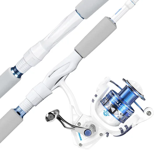 Miniatura 11 de KastKing Centron Lite Set de 2 cañas de pescar de grafito IM6/guías de acero inoxidable con anillos de cerámica/asas contorneadas de EVA/talón