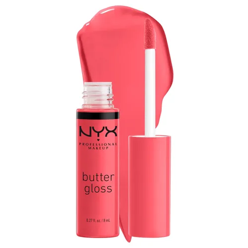 Miniatura 25 de NYX MAQUILLAJE PROFESIONAL Brillo de mantequilla, brillo de labios no pegajoso - crema brulée (natural)