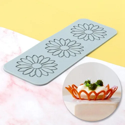 Miniatura 18 de TUKE Moldes de silicona con hojas 3D, para pastel de flores, para fondant, hojas de abeja, moldes de pastelería, impresión de rosas, molde de encaje