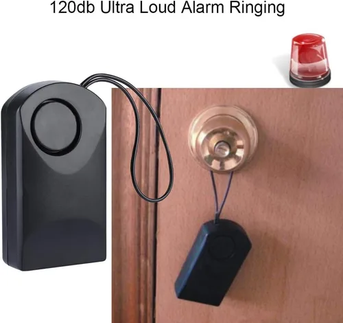 Miniatura 9 de Alarmas de puerta para tu hogar 120 dB sensor táctil antirrobo alarma de seguridad perilla de puerta