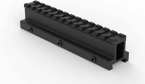 Monstrum Lockdown V3 Picatinny - Soporte elevador con base de tope de retroceso | 5.5 pulgadas de longitud | 0 o 20 MOA