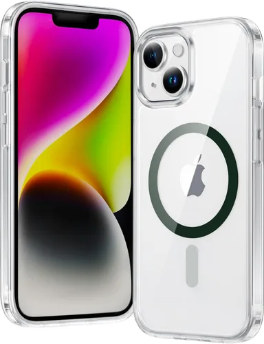 Miniatura 1064 de FNTCASE Funda para iPhone 13 Pro-Max: Fundas magnéticas transparentes compatibles con Magsafe Slim anti amarillamiento protección contra caídas