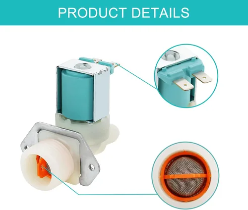 Miniatura 3 de Válvula de agua fría y caliente DC62-30312J y DC62-30314K mejorada, kit de válvula de entrada de agua para lavadoras compatible con DC62-30314H