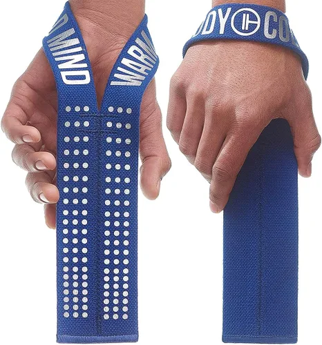 Miniatura 7 de WARM BODY COLD MIND V1 Correas de Levantamiento para Muñeca para Halterofilia Olímpica - Clasificadas para 660 lb - Vendas de Mano para Negro