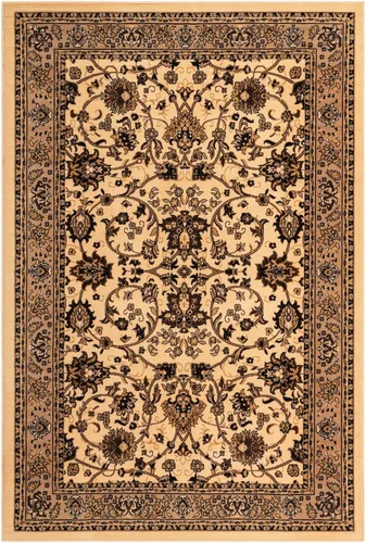 Miniatura 3 de Unique Loom colección Sialk Hill - Alfombra de área Washington (6' 1" x 9' Rectángulo, color marfil/negro)