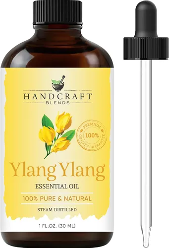 Handcraft Blends Aceite Esencial de Ylang Ylang – 1 Fl Oz – 100% Puro y Natural – Aceite Esencial de Grado Premium para Difusor y Aromaterapia,