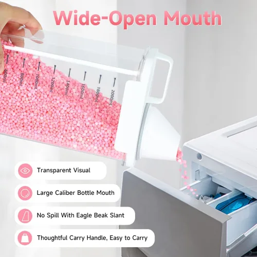 Miniatura 2 de Tokokimo Dispensador de detergente para ropa sucia – Recipiente de polvo y dispensador de perlas de refuerzo de aroma para organización de lavandería
