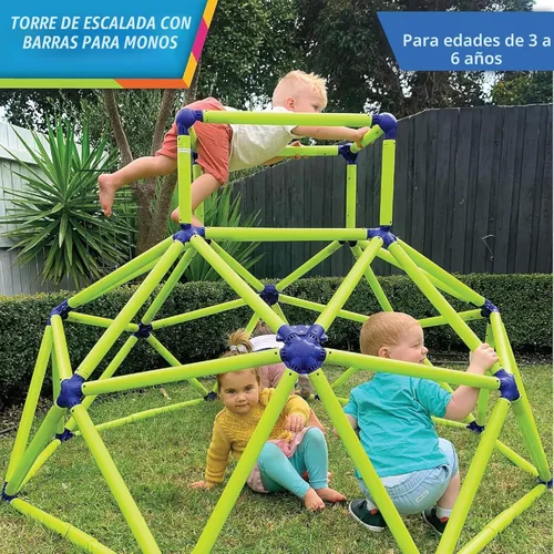 Miniatura 2 de Eezy Peezy Barras de Mono Torre de Escalada - Conjunto de Juego Activo para Interiores y Exteriores Equipo de Cúpula de Escalada Juguetes