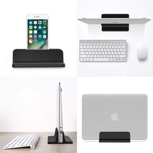 Miniatura 4 de Soporte vertical de escritorio con base ajustable, soporte para laptop compatible con todos los portátiles, MacBook, Surface, Dell, juegos, iPad