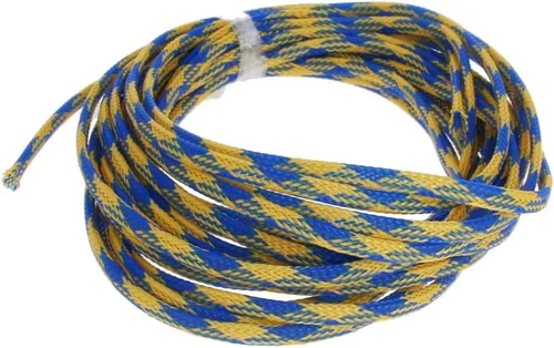 Miniatura 45 de Aicosineg Funda de cable trenzado flexible de PET de 16 pies de ancho de 0.5 pulgadas de ancho, funda de malla de alambre flexible para TV, audio