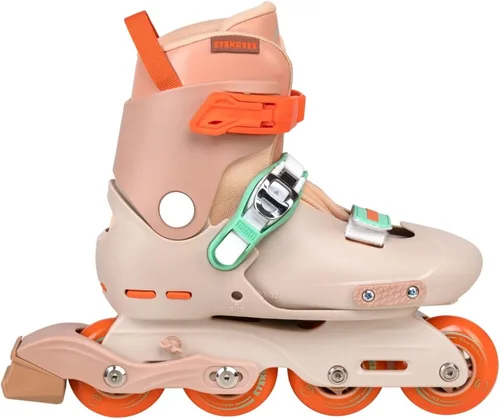 C SEVEN C7skates Nostalgic Jr. - Patines en línea para niñas, niños y jóvenes Mandarina