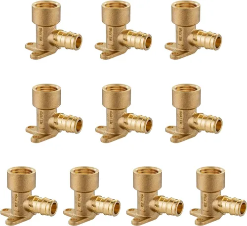 Miniatura 8 de EFIELD Pex A Expansion - Codo de latón de flujo completo de 1/2 "x 1/2" hembra NPT Drop-ear, ASTM F1960 (PEX1960116)