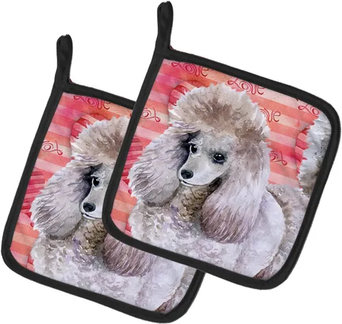 Miniatura 84 de Caroline's Treasures BB9655PTHD - Juego de soportes para ollas de cocina resistentes al calor, almohadillas calientes para horno, 7 1/2 x 7 1/2