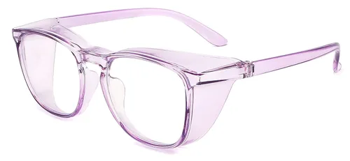 Miniatura 3 de Alsenor Gafas de seguridad antiniebla, gafas protectoras con bloqueo de luz azul, antipolvo, protección UV, para hombres y mujeres (lila)