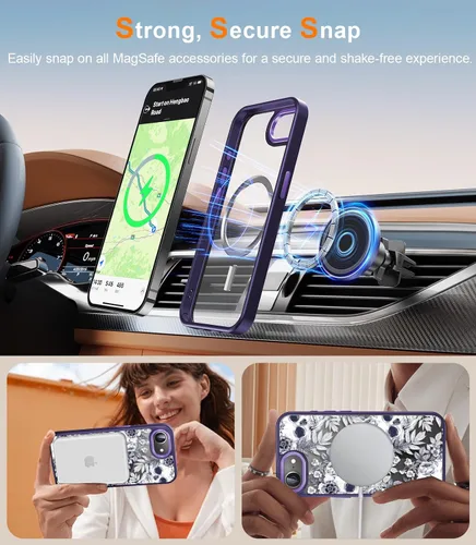 Miniatura 184 de Goodon para iPhone 15 Pro Max con protector de pantalla de privacidad, compatible con Magsafe, funda translúcida mate a prueba de golpes - Linda
