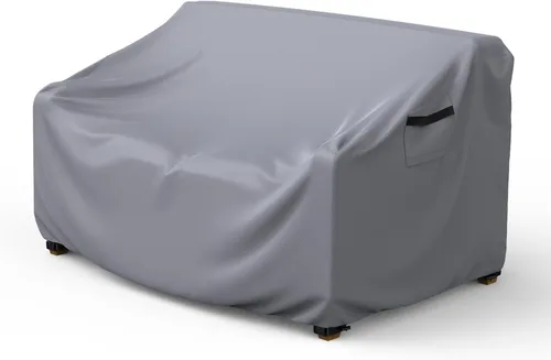Miniatura 8 de Mrrihand Funda impermeable para sofá de patio de servicio pesado, funda para sofá de exterior de 3 plazas, funda para muebles de patio al aire libre