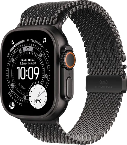 Miniatura 11 de Apple Watch Ultra 3 [GPS + Cellular 49mm] Reloj inteligente para correr y multideporte con funda de titanio resistente con bucle milanés de titanio