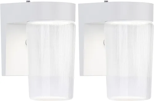 Miniatura 8 de LIT-PaTH Linterna de Pared para Exteriores del Atardecer al Amanecer, Luz LED Tipo Jelly Jar, 11W 800 Lúmenes, 3000K Blanco Cálido, Carcasa