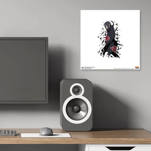Miniatura 6 de Gallery Pops Naruto Shippuden - Arte de pared Itachi Uchiha, versión enmarcada negra, 12 x 12 pulgadas