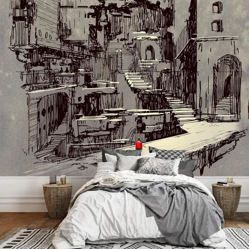 Miniatura 34 de wall26 - Patrón urbano de graffiti vectorial - Decoración de pared de arte en lienzo - 100x144 pulgadas Obra de arte - Ca96