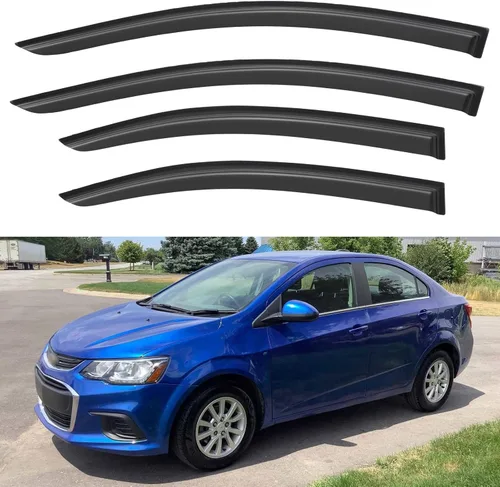 Miniatura 231 de YQAUTEC Viseras de Ventana Protectores de Lluvia para Honda Civic 2022 2023 2024 2025 2026, Deflectores de Viento de Ventilación de Ventana Fuera