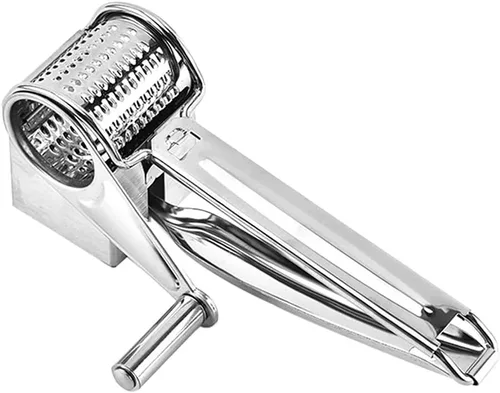 Mayata Rallador de cepillado de queso giratorio multifuncional de acero inoxidable prensador de quesos triturador cortador molinillo kit de cocina