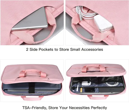 Miniatura 5 de Funda para laptop de 11.6-12.9 pulgadas, maletín de viaje TSA para mujeres con organizador para Lenovo Chromebook Flex 3 11, Macbook Air 13 A2337