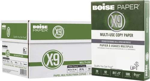 Miniatura 4 de Boise Paper X-9 - Papel de copia multiusos – Sin resma (2000 hojas) Carta de 8.5 x 11 pulgadas SPLOX (caja de fácil transporte) 92 blanco