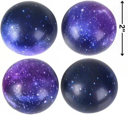 Miniatura 2 de Rhode Island Novelty Bolas antiestrés de espuma Galaxy de 2 pulgadas, 50 bolas por pedido