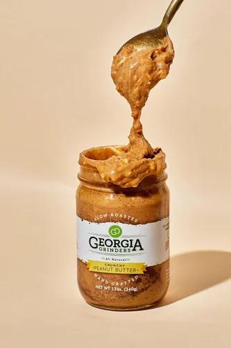 Miniatura 4 de Georgia Grinders Mantequilla de maní crujiente de 12 onzas (12 unidades) Georgia Grown Crunchy Gourmet mantequilla de maní, sin gluten, sin OMG
