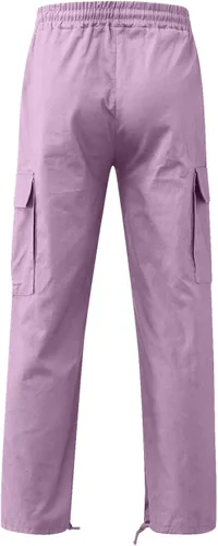 Miniatura 7 de Pantalones deportivos para hombre, pantalones de otoño e invierno y sólidos para hombres y hombres, cómodos con múltiples bolsillos