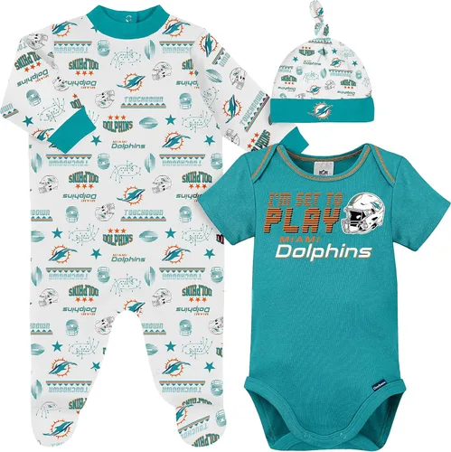 Miniatura 12 de Gerber Conjunto de regalo unisex para bebé con pies de equipo de la NFL para dormir y jugar