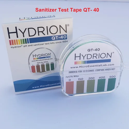Miniatura 2 de Hydrion QT-40 Desinfectante Rollo de prueba de 15 pies con tabla