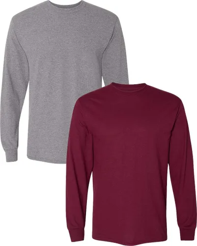 Miniatura 23 de Gildan - Camiseta DryBlend de manga larga para adulto, estilo G8400, paquete de 2